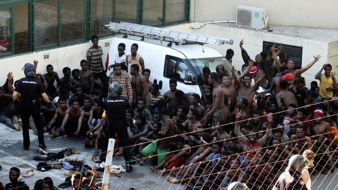 Útok migrantov v Maroku