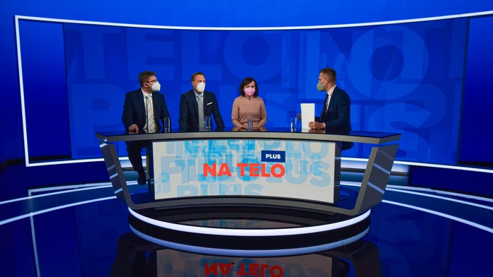 M. Slosiarik, M. Vagovič a Z. Petková v Na telo plus.