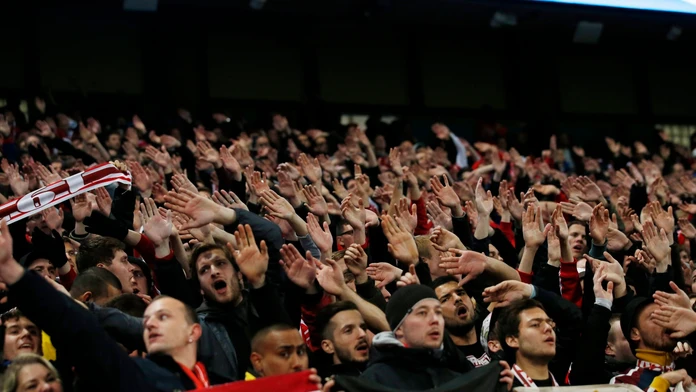 Fanúšikovia Bayernu počas zápasu