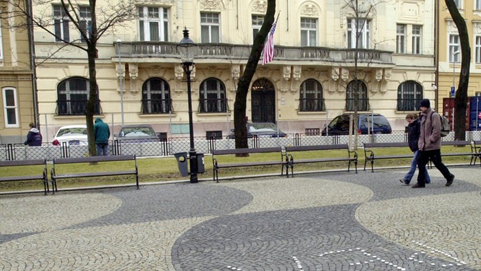 Budova veľvyslanectva USA na archívnej snímke.