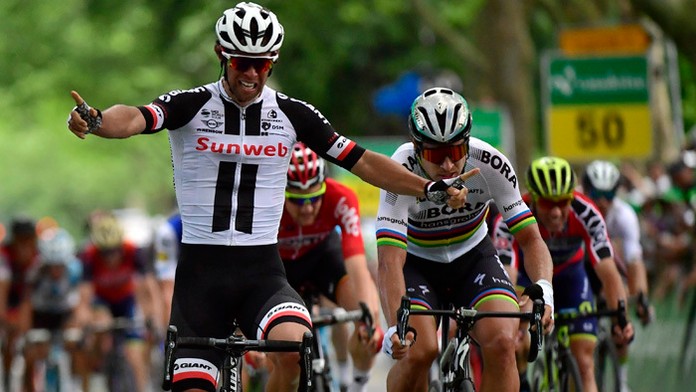 Víťaz 3. etapy Michael Mattews, druhý skončil Peter Sagan.