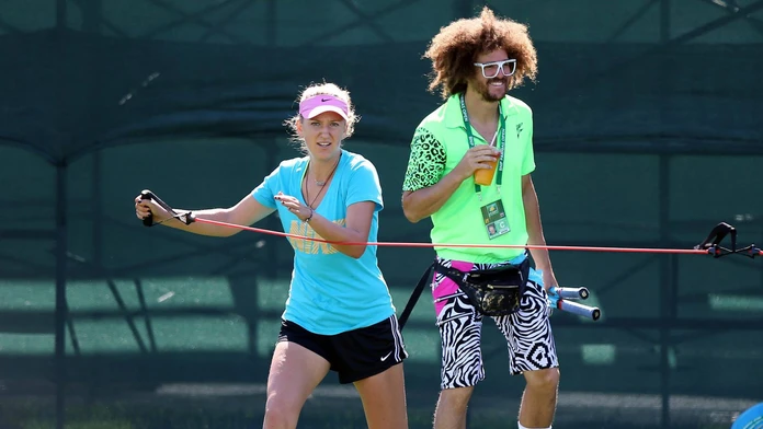 Viktória Azarenková a rapper RedFoo 
