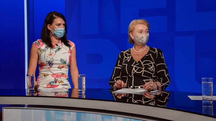 Jana Cigániková a Anna Záborská.