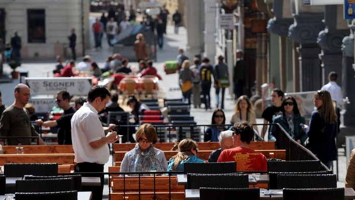 Letná terasa v Starom Meste
