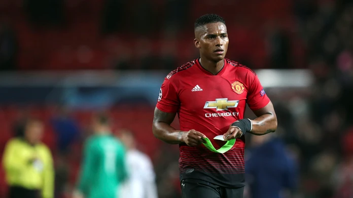 Antonio Valencia z Manchestru United po zápase LM proti Valencii.