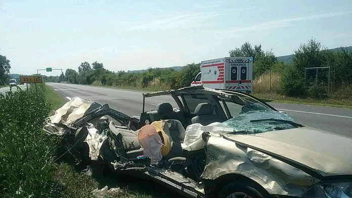 Nehoda na diaľnici D2.