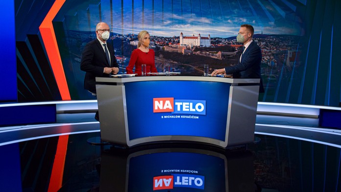 Richard Sulík a Denisa Saková v Na telo.