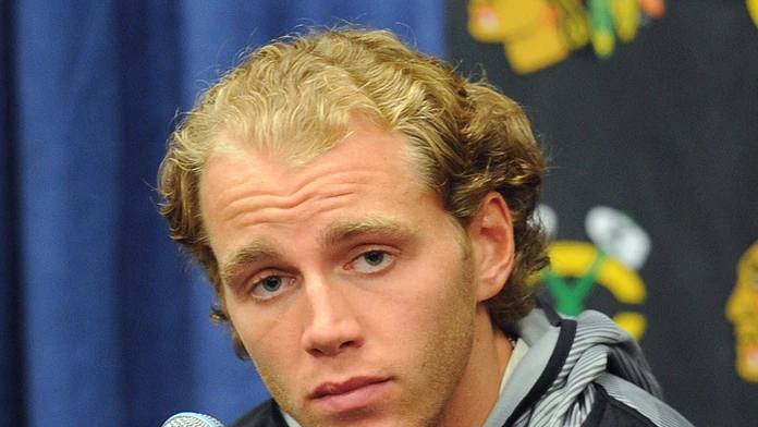 Hráč Chicago Blackhawks Patrick Kane.