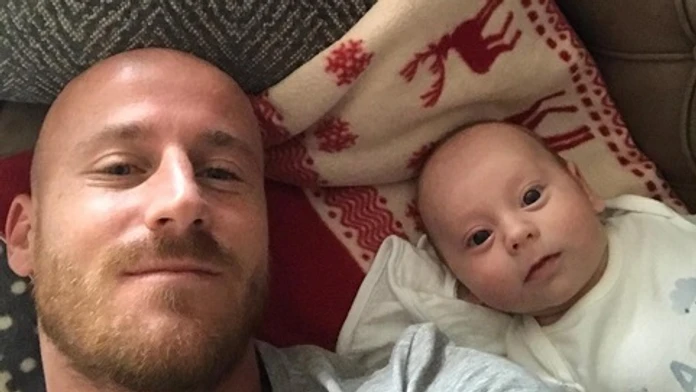 Miroslav Stoch so svojim synom Tobiasom.