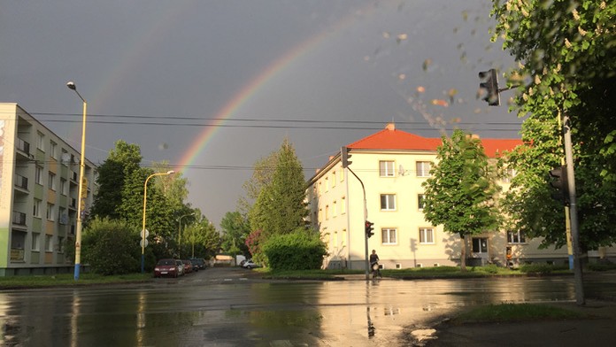 Krásna dúha v Prešove.