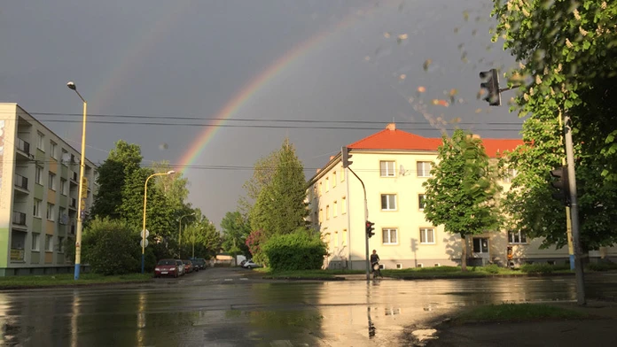 Krásna dúha v Prešove.