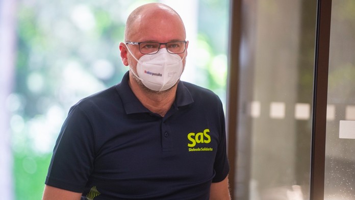 Na snímke predseda SaS Richard Sulík