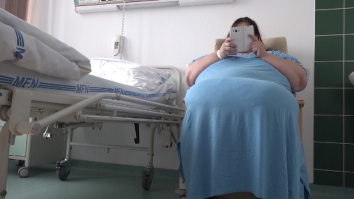 Pani Zdenka pred operáciou. 