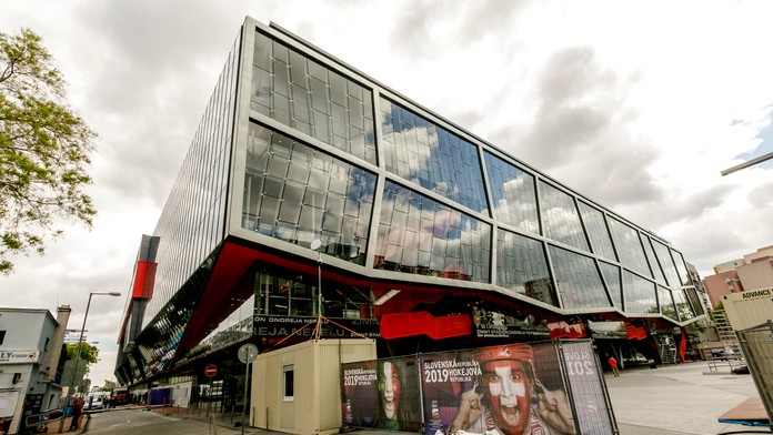 Riaditeľ organizačného výboru MS pre Bratislavu Roman Štamberský na prehliadke pred MS 2019.