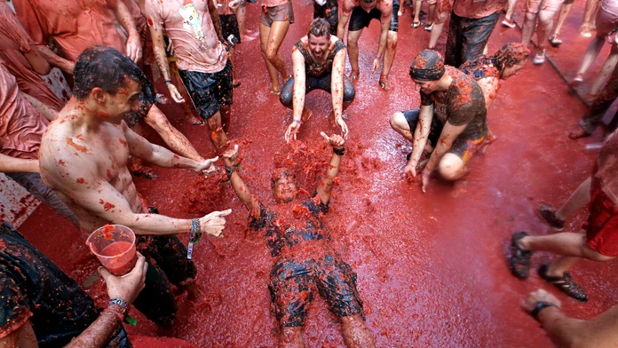 Tradičný festival Tomatina.