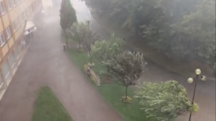 Blesková smršť v Poprade