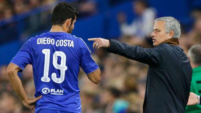 Diego Costa a Jose Mourinho.