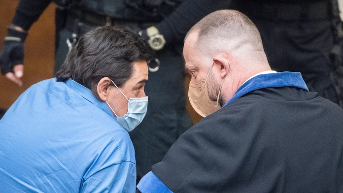 Marian Kočner s právnym zástupcom Marekom Parom.