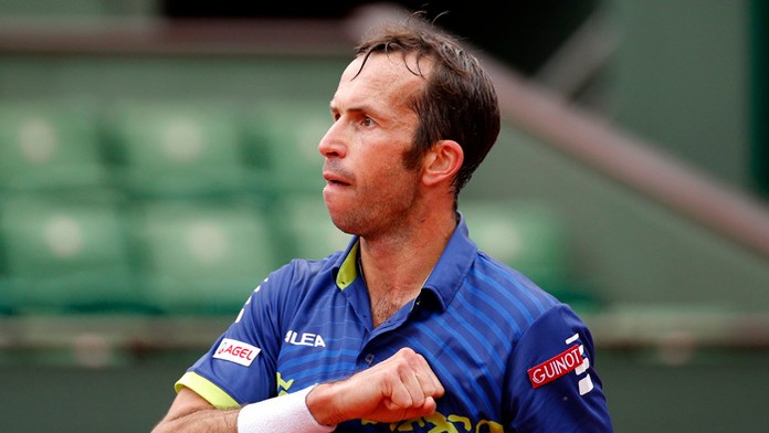 Český tenista Radek Štepánek na Roland Garros.