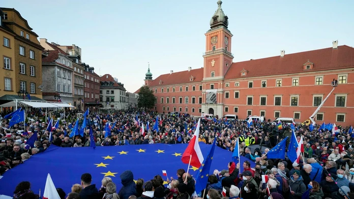 Demonštrácia na podporu členstva Poľska v EÚ