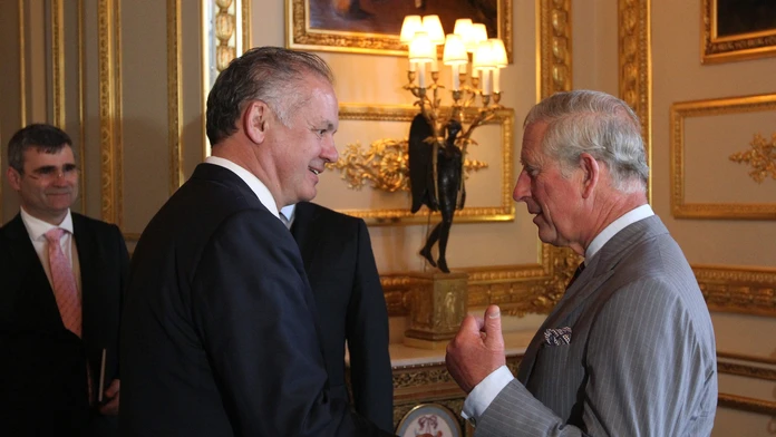 Prezident Andrej Kiska sa na hrade Windsor stretol s princom Charlesom.