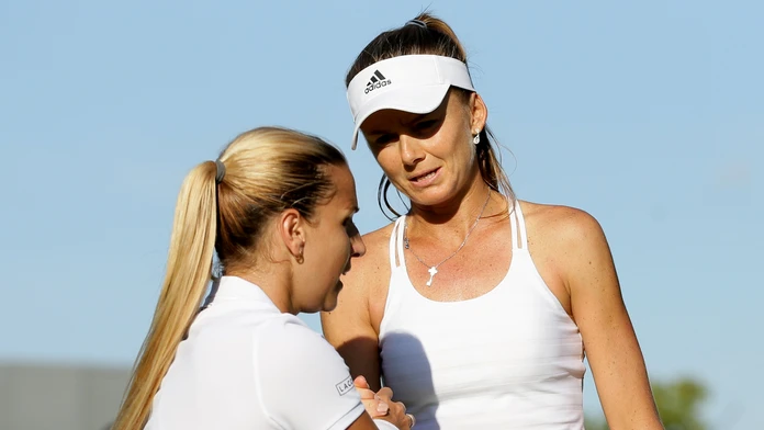 Hantuchová a Cibulková po zápase- Wimbledon.