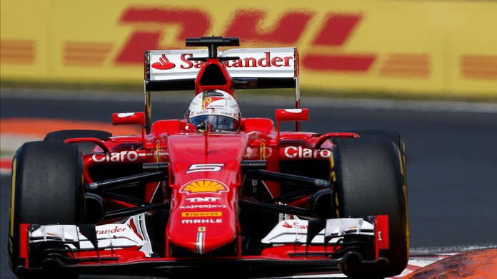 Sebastian Vettel pred seba po vynikajúcom štarte už nikoho nepustil.
