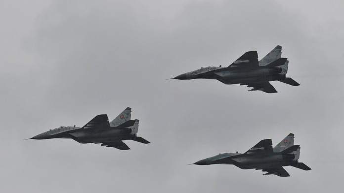 Stíhacie lietadlá MiG-29.