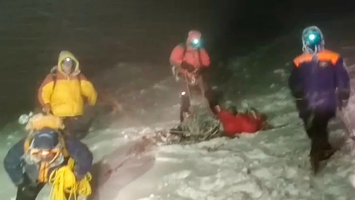 Záchrana horolezcov na hore Elbrus