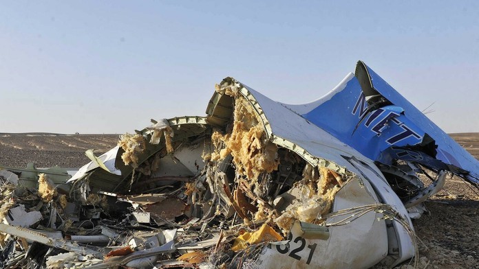 Trosky airbusu ruských aerolínií Metrojet.