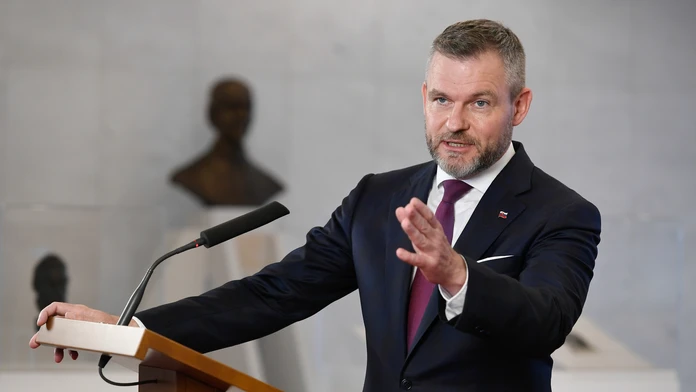 Na snímke predseda strany Hlas-SD Peter Pellegrini.