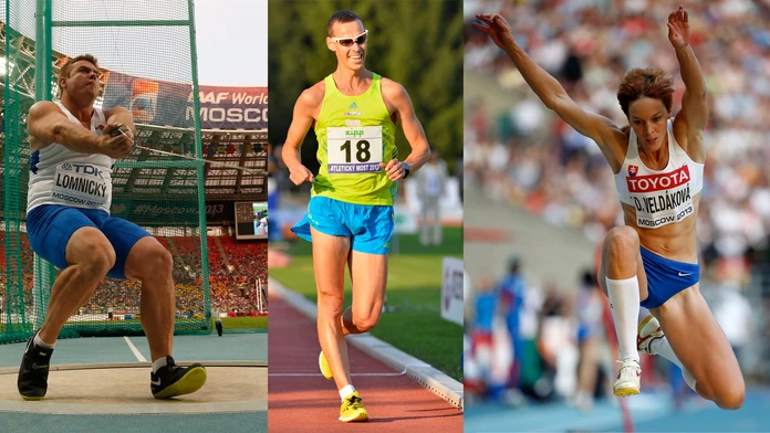 Zprava: kladivár Marcel Lomnický, chodec Matej Tóth, trojskokanka Dana Velďáková