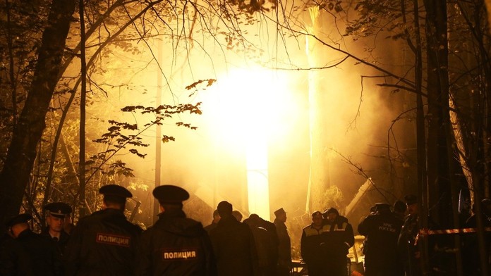 Havária vrtuľníku v Rusku . ilustračné foto.