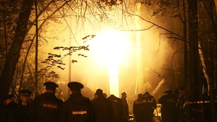 Havária vrtuľníku v Rusku . ilustračné foto.