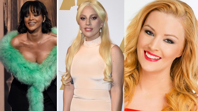 Rihanna, Lady Gaga, Barbora Švidraňová.