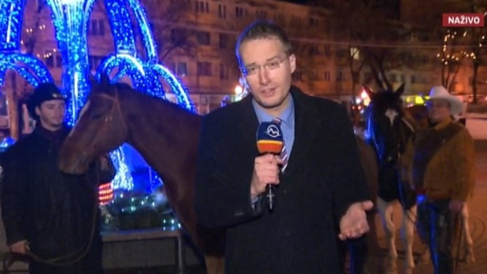 Protest priamo v živom prenose