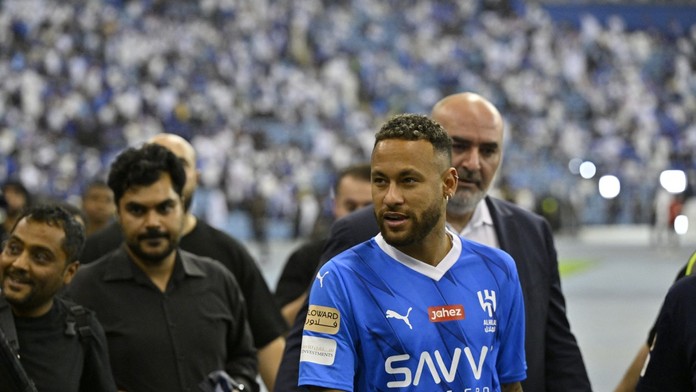 Neymar v drese klubu Al-Hilal