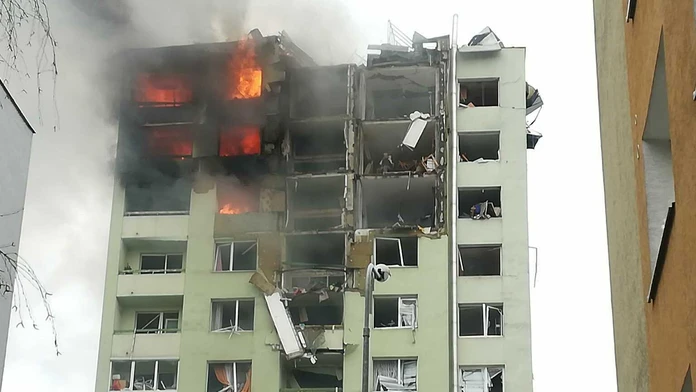 Zásah pri výbuchu plynu v Prešove.
