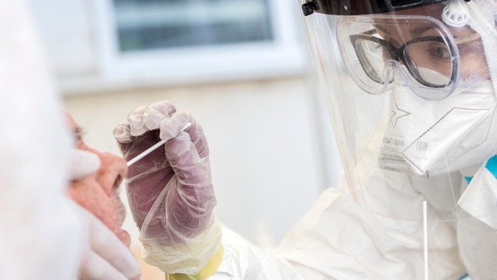 Na snímke americký prezident Donald Trump počas vyhlásenia ohľadne situácie v súvislosti s koronavírusom v Bielom dome..jpg