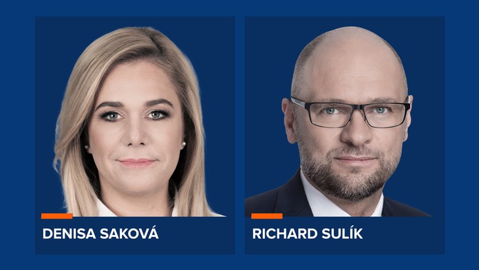 Denisa Saková a Richard Sulík.