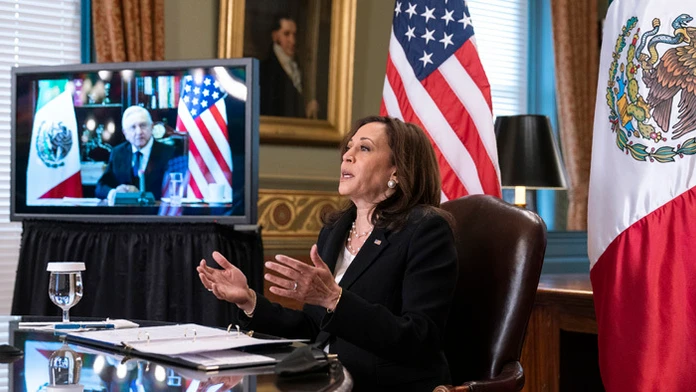 Americká viceprezidentka Kamala Harrisová.