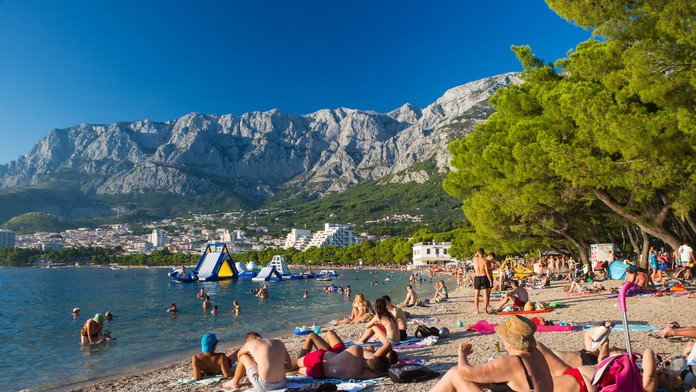 Pláž v Chorvátsku