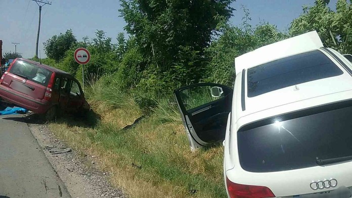 Nehoda v katastri obce Pohranice. 