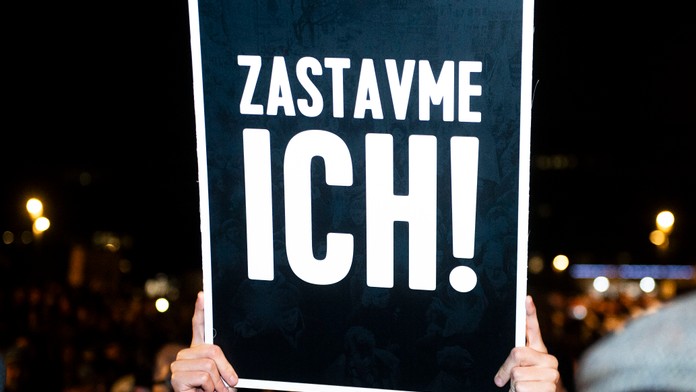 Protest strán PS, KDH a SaS.