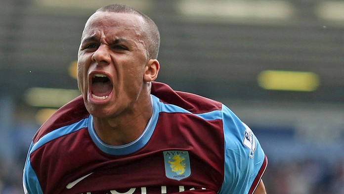 Gabriel Agbonlahor z Aston Villy na archívnej snímke.