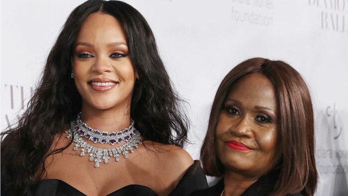 Rihanna so svojou mamou Monicou
