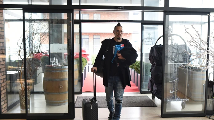 Marek Hamšík prichádza do hotela na zraz pred turnajom King´s Cup.