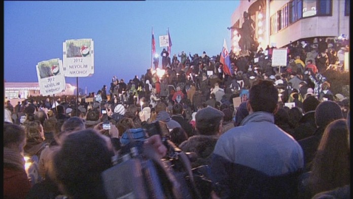 Protesty proti kauze Gorila.