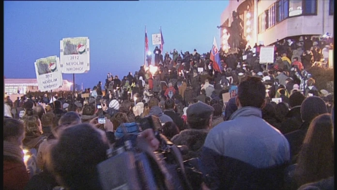 Protesty proti kauze Gorila.