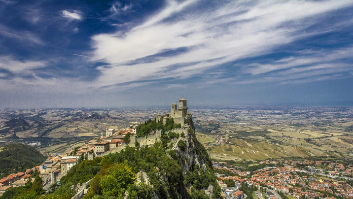 Pohľad na San Marino.